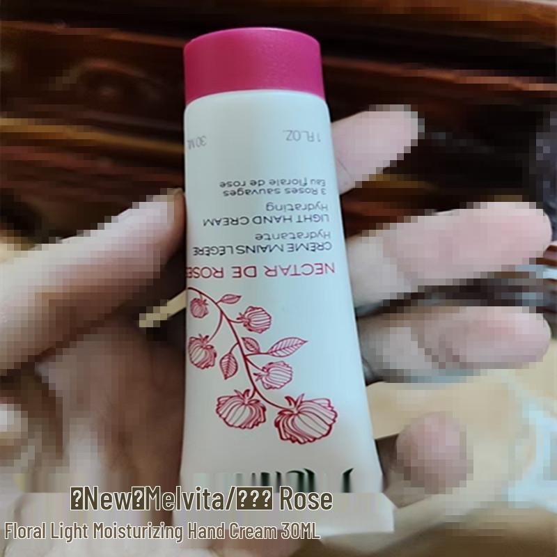 Melvita Rose Aroma Lightweight Moisturizing Hand Cream, 30ml Standard Size
