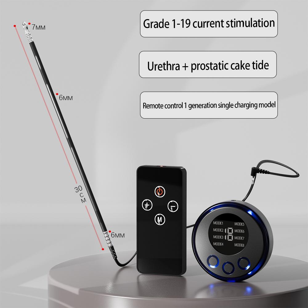 Electric Man Shock Catheter Urethral Vibrator Penis Plug Short Horse Eye Stick Sounding Urethral Rod Sexy Toy Medical Dick Adult