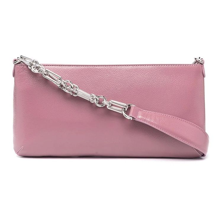 By Far Holly Series Chain Glossy Lambskin Underarm Bag Baguette Shoulder Bag Women bags Lavender 21FWHOLLSLAVGGLAR Basic Set (Bag+Dust Bag)