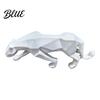 Luxury Home Office Modern Minimalist Geometric Ornament Cheetah Statues 3D Durable PLA Sculpture Decor Stone Texture Art Statue for