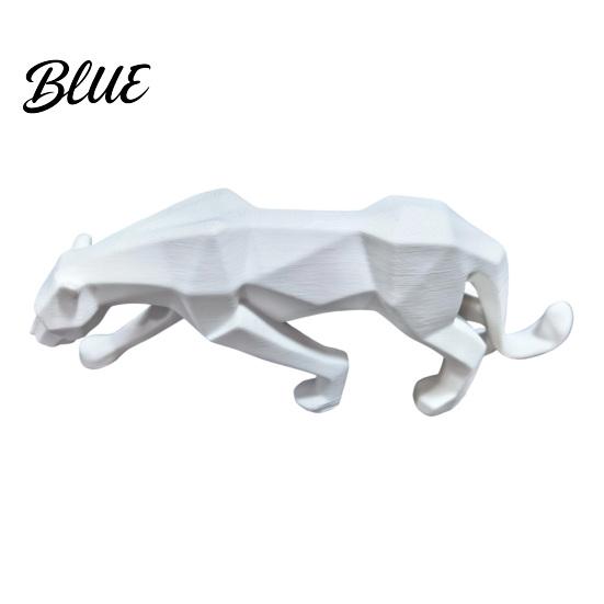 Luxury Home Office Modern Minimalist Geometric Ornament Cheetah Statues 3D Durable PLA Sculpture Decor Stone Texture Art Statue for