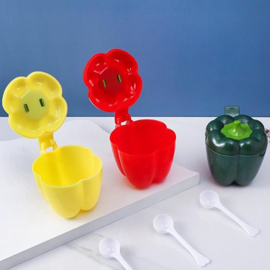 Kreatives Gewürzglas Gewürzregal Organizer Unterteilte Gewürzbox Salz Pfeffer Chilisauce Zucker Küchenhelfer für Zuhause Restaurant