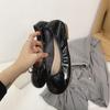 Fashion Women's Fashion Low Heel Shoes Autumn New Round Head Shallow Mouth Butterfly Knot Soft Sole Slip-off Low-top Shoes