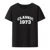 50 Year Old: Vintage Classic Car 1973 50th Birthday T-Shirt Tops Koszulki Men Clothing Leisure