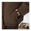 Unisex Japanese Retro Reversible Padded Stand Collar Cotton Jacket, Winter Warm, Mallard Green, Loose Fit Workwear Coat.