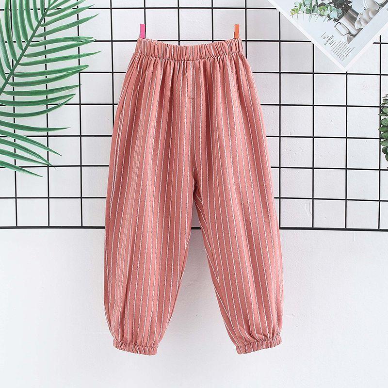 Children's Mosquito Repellent Pants Boys' Summer Thin Cotton Pants Baby's Outer Lantern Pants Girls' Leg Binding Pants