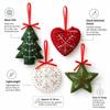 Handmade Felt Ornaments Wool Felt Christmas Tree Decorations  Christmas Tree Decor