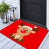 Non-Slip Reindeer Door Mat Diatom Mud Santa Claus Entryway Rug Durable Entrance Door Mat  Balcony