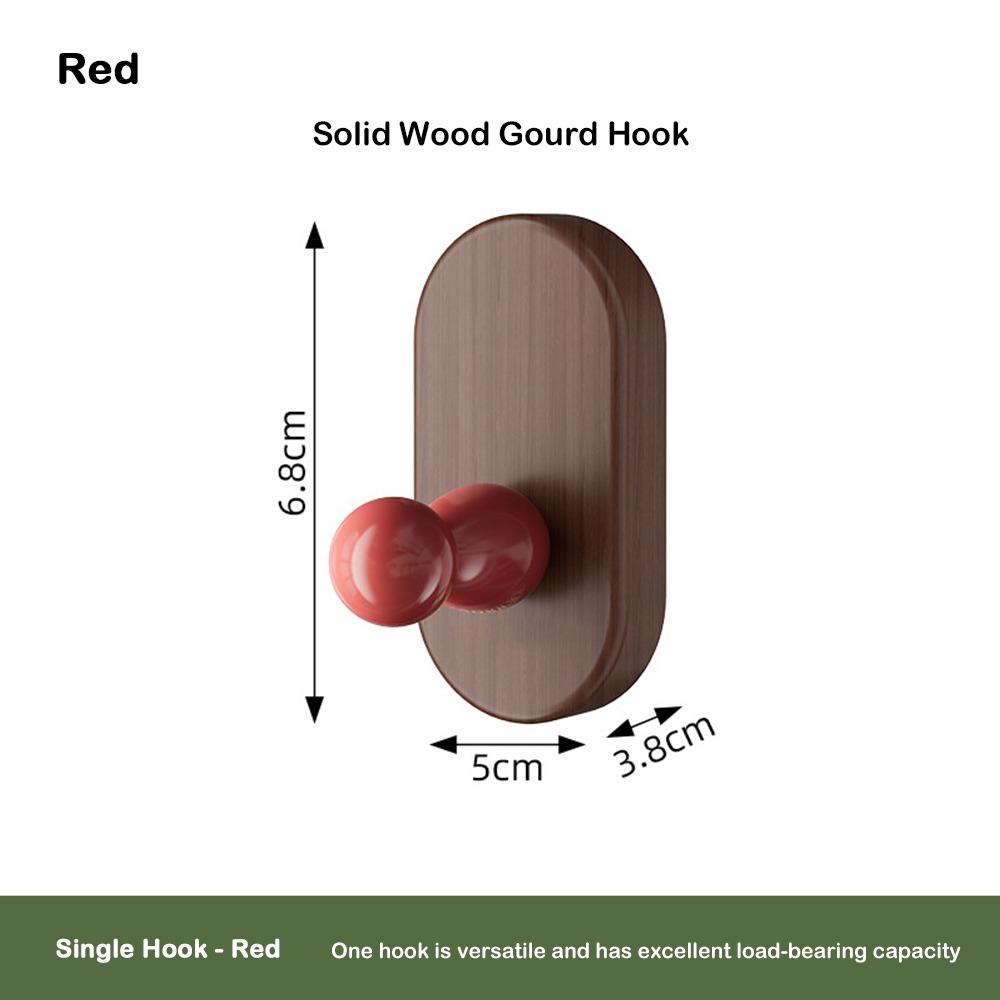 

Adhesive Towel Hook Strong Load-bearing Clothes Holder New Key Holder Home Organizer Red