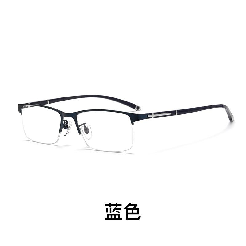 Ultralight Half-rimmed Myopia Glasses Men's Alloy Square Eyewear Distance Optical Glasses For Man Prescription Glasses Minus -2
