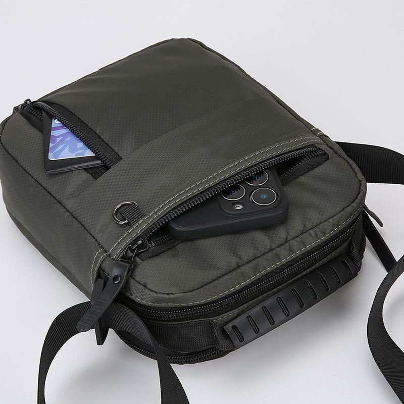 Messenger Sling Bags for Men Casual Oxford Small Zipper Crossbody Pouch Simple Mini Crossbody Phone Bag Male Side Shoulder Bag