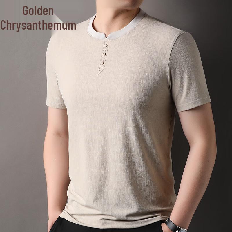 Men s Summer Breathable Short Sleeve T-Shirt L
