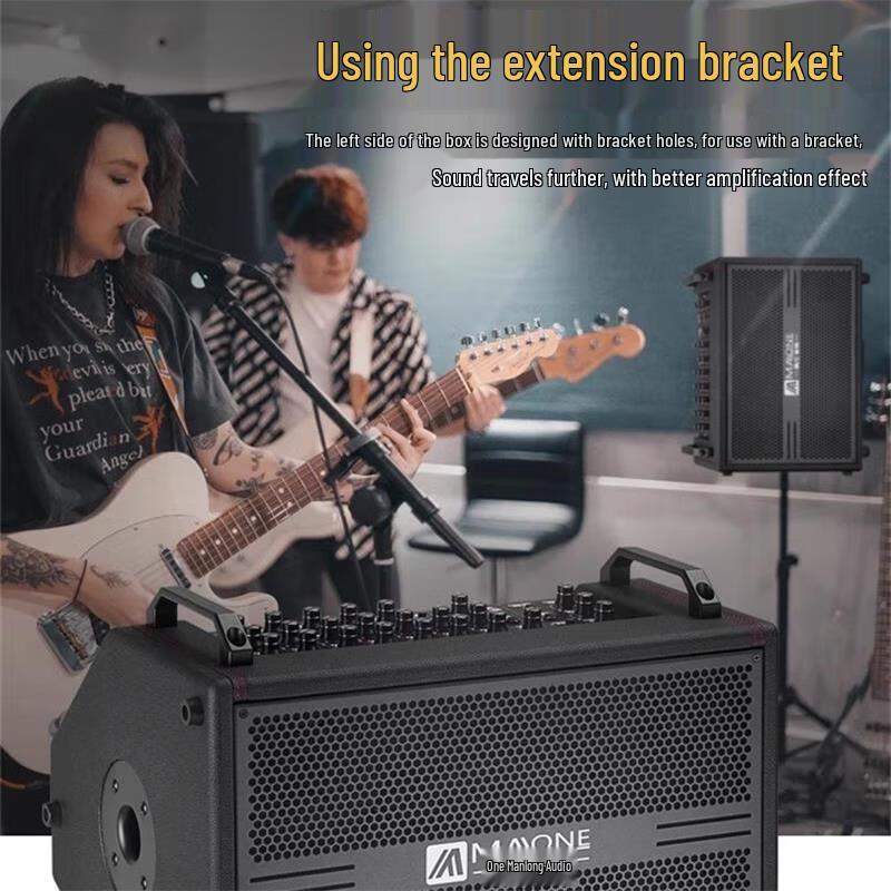 MALONE K-800 Portable Bluetooth Instrument Speaker for Live Stream & Karaoke CN plug (adapter included)