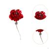 Rose Flower Brooch Pin Alloy Valentines Day for Hat Birthday Clothing