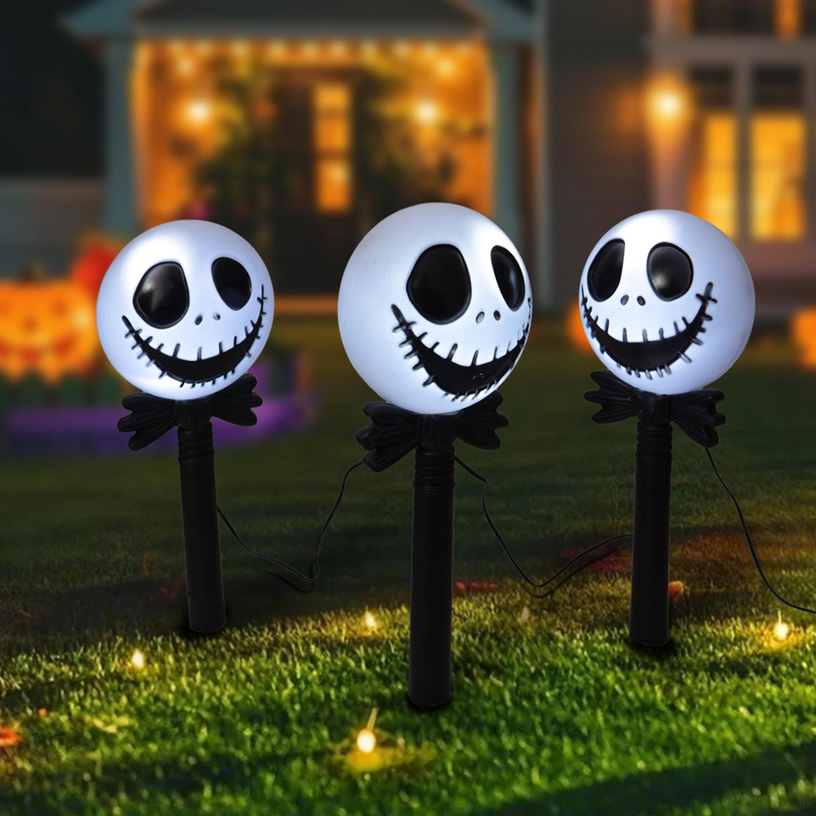

Halloween Decoration Stake Lights Luminous Props Ornaments Scary Lamp Pathway for Garden