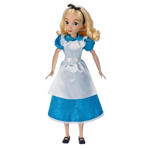 Disney Store Official Alice in Wonderland Classic Doll 25cm (10 inches) - Detailed design recreating the magic of the movie. Perfect for fans and coll