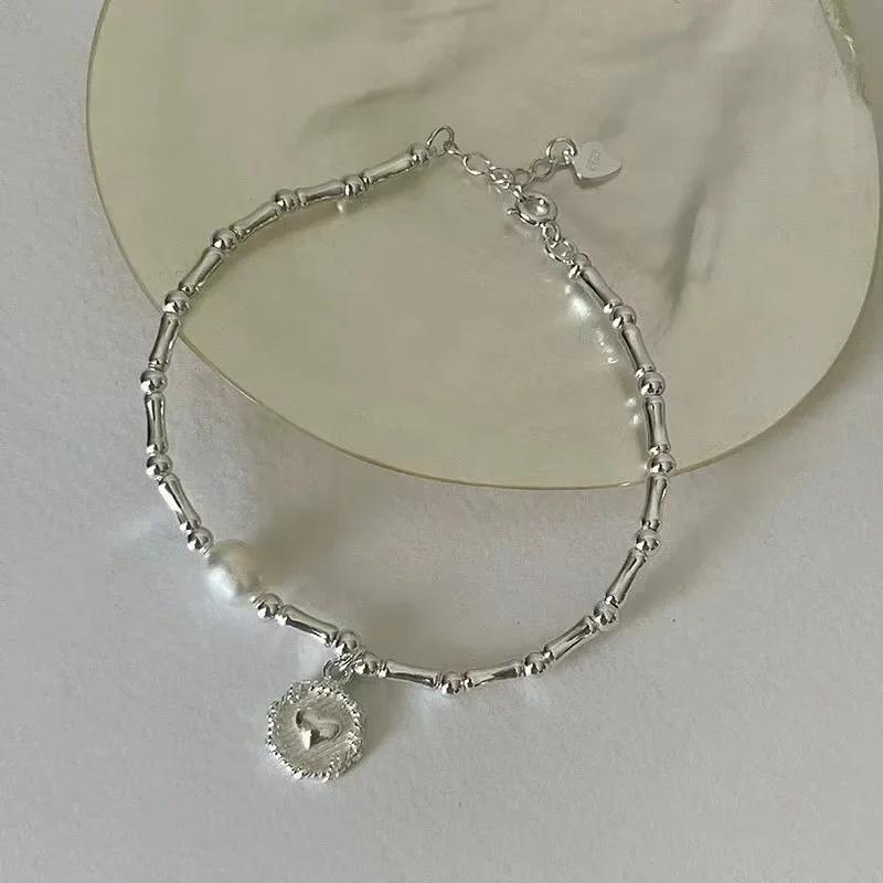 Original 925 Silver Stars Bead Bracelets for Women Korean Adjustable Charm Lucky Bead Bracelet Luxury Party Jewelry