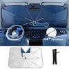 Auto Zonnescherm Voorruit Paraplu Auto Voor Zonnescherm Parasol Opvouwbare Bescherming Autostoel Warmte-isolatie Auto Accessoires