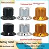 25x17MM Textured Edge Pure Aluminum Alloy Knob for Amplifiers & Instrument Potentiometer