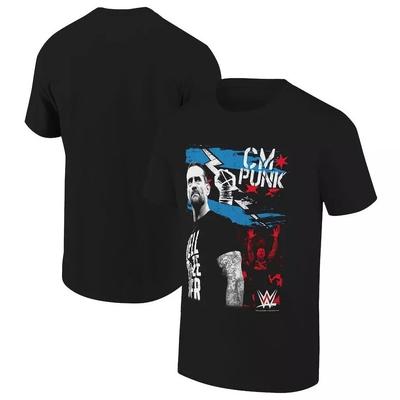 Cm Punk Ripple Junction Nudraskytos Vėliavos Marškinėliai - Juodi, JAV Dydis S-4XL