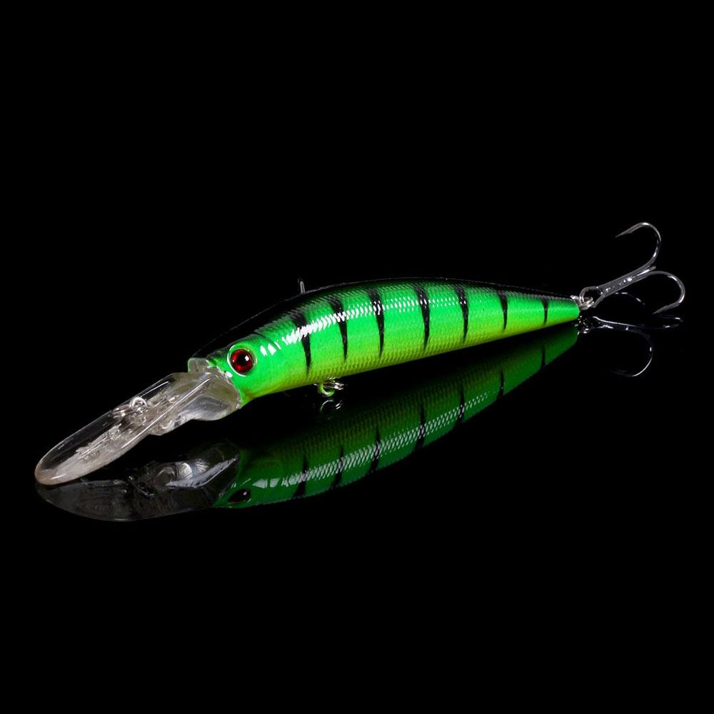 HENGJIA 1 tk Minnow kalastuslant Elutruu haugi landi vobler kõva sööt 3D Eyes kalastustarvetega