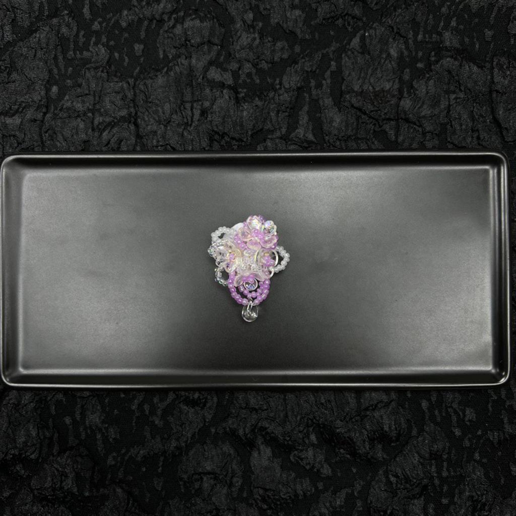 Dopamine Handcrafted Beaded Jelly Shoes Sports Sandals Accessory Diy Shoe Decorative Colorful Flower Slippers Buckles