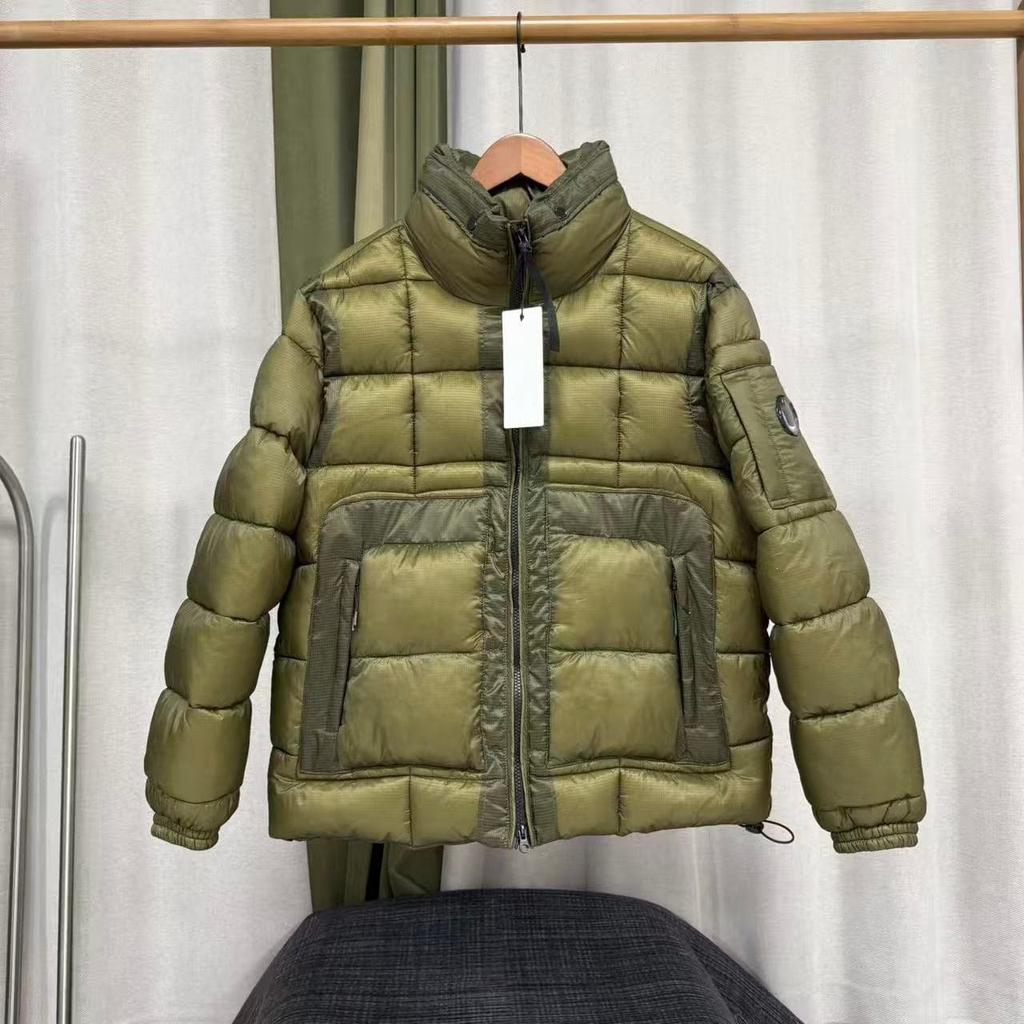New CP classic black lens stand-up collar light and thin cotton clothes, grid segmented quilted jacket, urban functional tooling