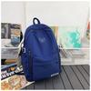 Schoolbag Backpack Women's Large Capacity Korean Version Harajuku High School Student Backpack Japanese Simple ins Style Junior High School Student 