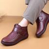 Soft Sole Comfortable Velvet Cotton Shoes Lightweight Warm Leather Boots Winter Short Boots