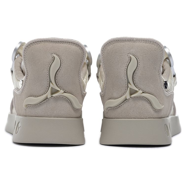 Li Ning 1990 Comfortable Trendy Heavy Eye Board Shoes Women Sneakers Light-Antique-Yellow ALHS024-1