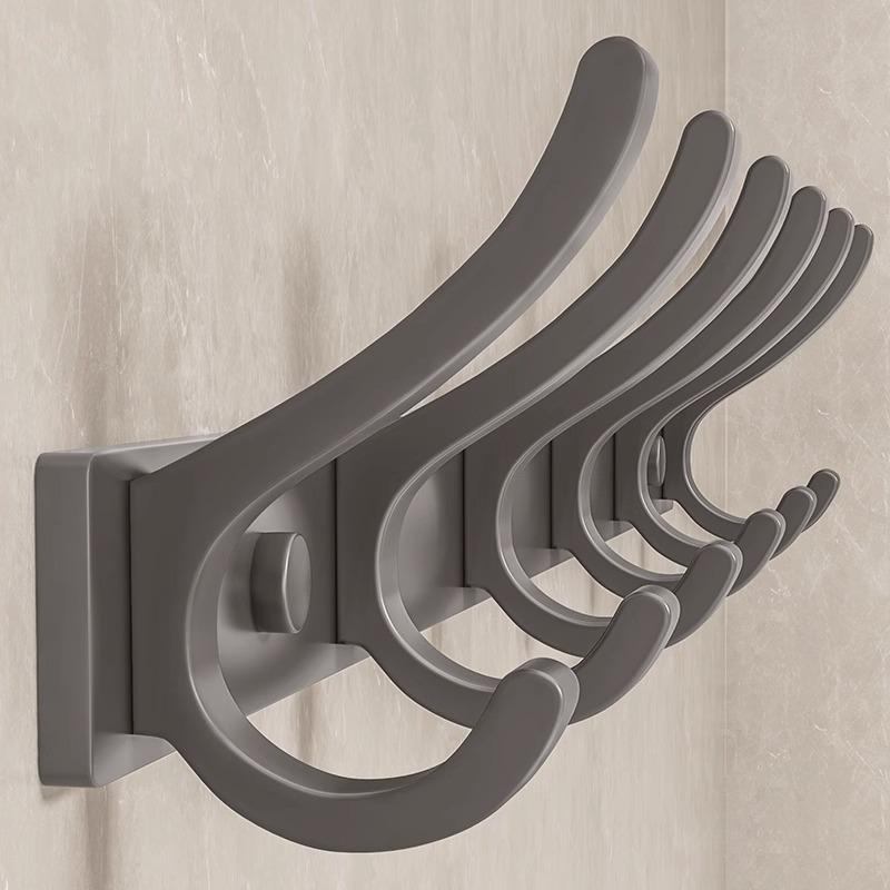 Perforationsfreier Badezimmer- und Toilettentür Stark haftender Haken Hängender Kleiderständer