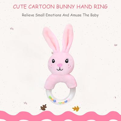 Cute Educational Music Gift Cartoon  Plush Rattle Baby Sensory Toys