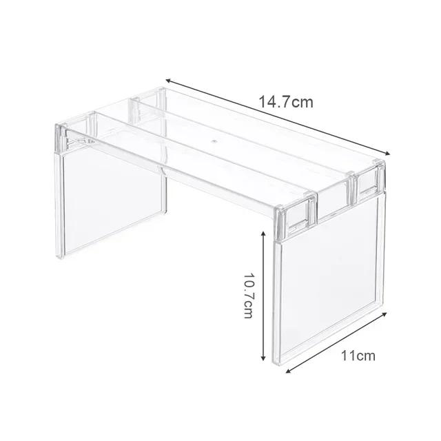 

Transparent Layered Separator Shelves Refrigerator Storage Rack Space-Saving Fridge Organizers Desktop Stand Kitchen Accessories