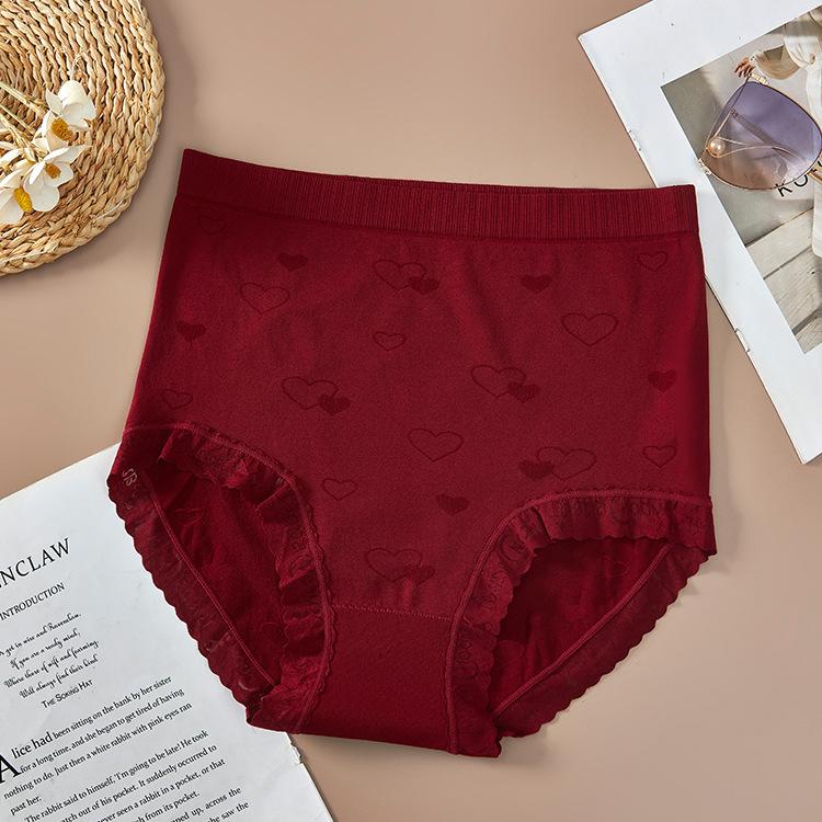 Plus Size Women's Summer Soft Breathable Non Scented Hip High Waist Briefs