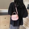 Minimalist Pu Saddle Bag For Women With Inner Phone Pocket For Daily Casual Use