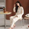 Zaisuo 100% Cotton Pajamas ong Seeve ong Pants Autumn Winter Homewear Set Comfortabe Pure Cotton Suitabe for Outdoor Wear