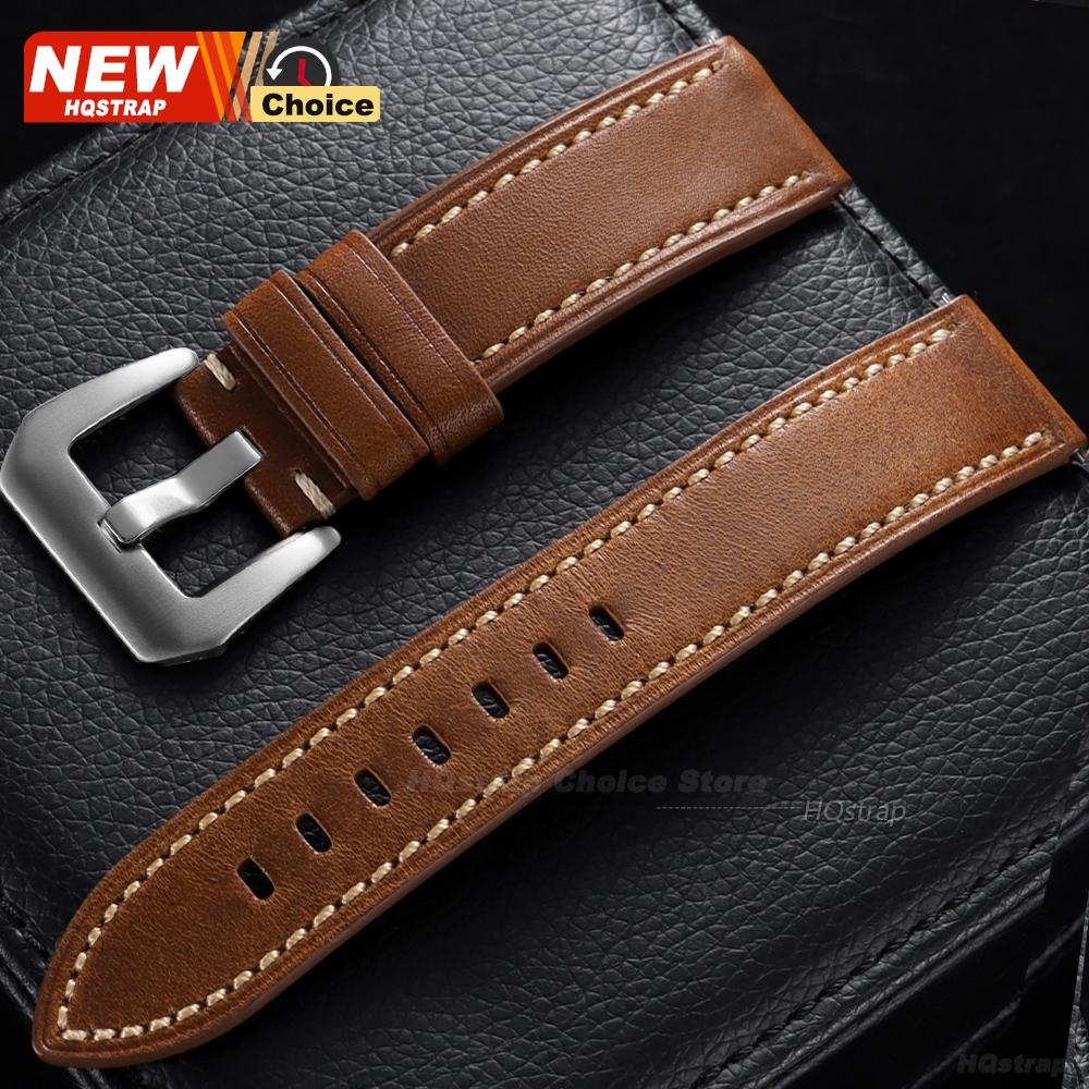 Vintage Wrist Watchband 18mm 20mm 22mm 24mm Universal Women Men Wristband Bracelet Smartwatch Leather Sport Wristbelt Accessory