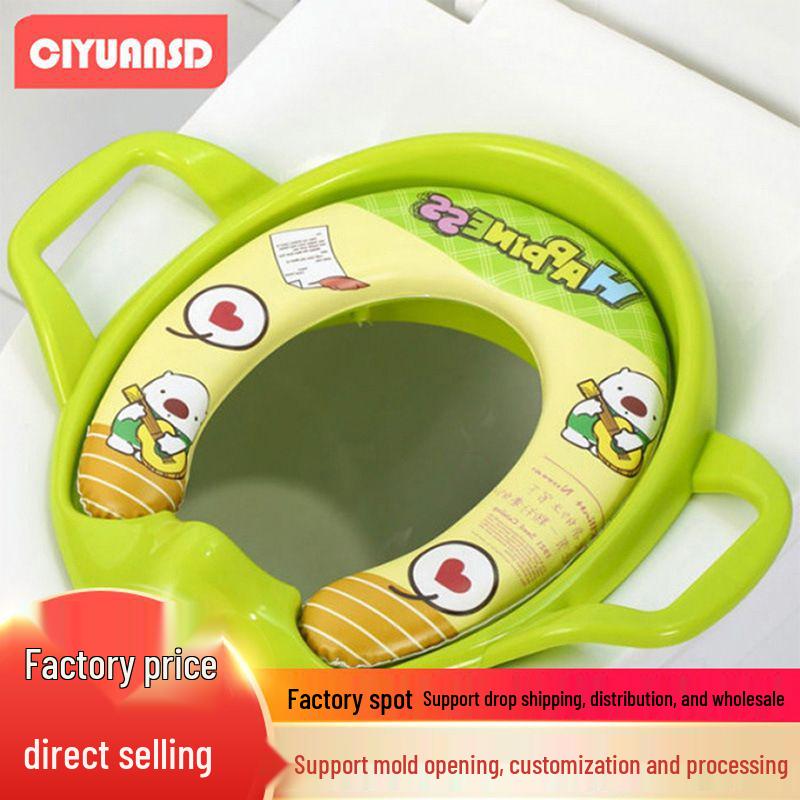 Kids' Soft Toilet Seat for Home Use - Enlarged Comfort for Boys, Girls, Infants, and Toddlers