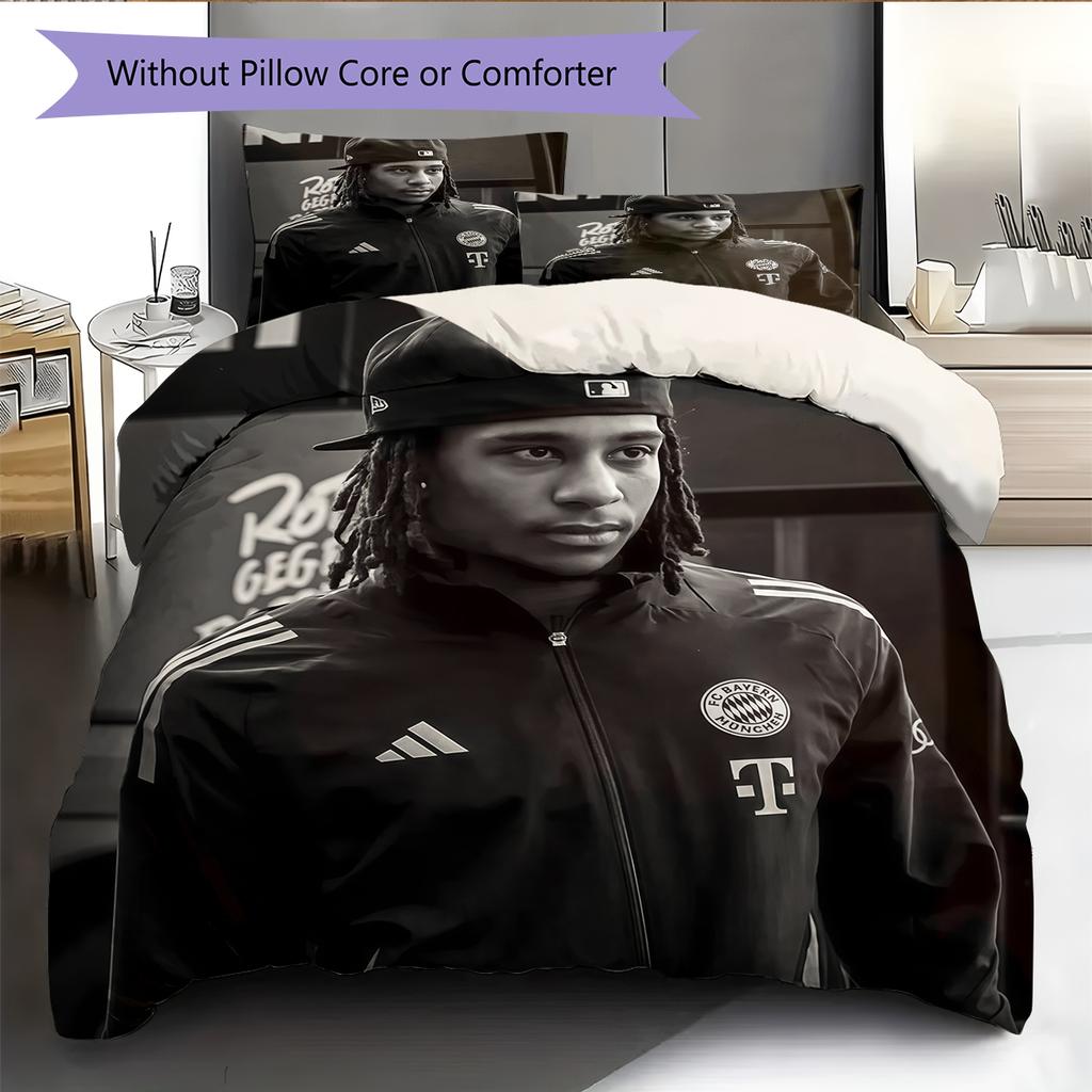 Biancheria da letto con motivo Michael Olise Decorazione per la casa Regalo di compleanno (1 * copripiumino + 2 * federa, senza nucleo)