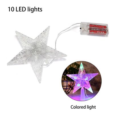Weihnachts-LED-Licht mit Farbwechsel, mehrfarbig, Stern, Schneeflocke