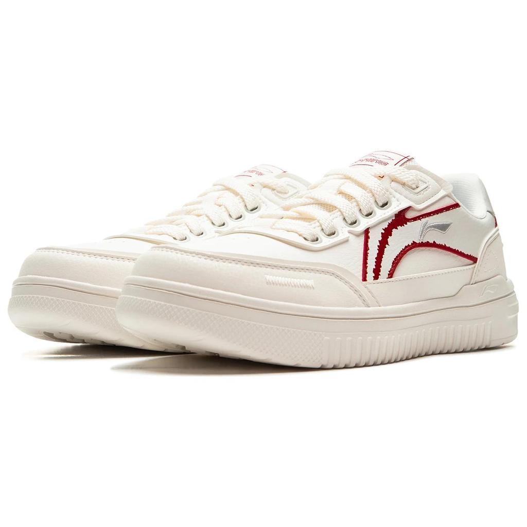 Li Ning Qiong Yun Classic Versatile Comfortable Trendy Non-Slip Shock Absorbing Wear-Resistant Lightweight Breathable Low-Top Skate Shoes AGCU349-2
