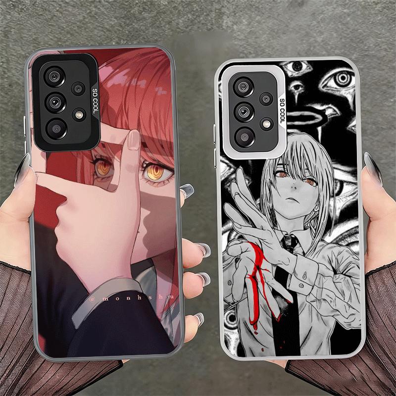 Anime Character Makima CSM Soft Phone Case for Samsung A17 A16 A15 A14 A13 A57 A56 A55 A54 A53 A37 A36 A35 A34 A33 A26 A25 A24 A