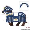 MOC Medieval Figure Mount Building Blocks Roman Wolf Warrior Infantry Lion Heart King Castle Knights Armored War Horse Brick Toy