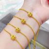 24k zircon small sugar cube bracelet light luxury high-end simple bracelet women's fashion versatile jewelry women
