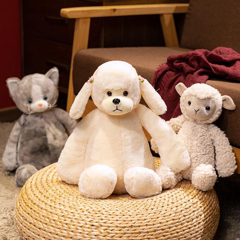 Creative Cute Raccoon Small Plush Toy Poodle Children Accompanied Large Doll