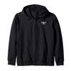 Naked Armor American Eagle Graphic Zip-Up Hoodie - Comfortable Cotton Blend Sweatshirt