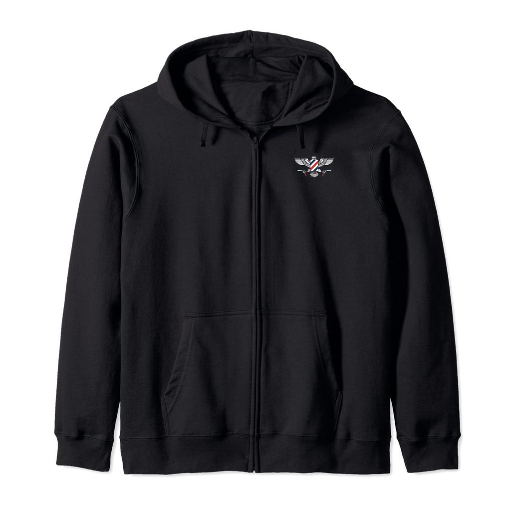 Naked Armor American Eagle Graphic Zip-Up Hoodie - Comfortable Cotton Blend Sweatshirt