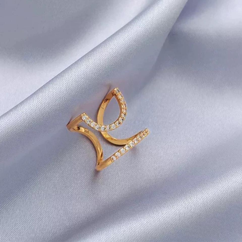 

ZAKOL Корейская Мода AAA CZ Открытое Регулируемое Кольцо для Ногтя для Женщин Девушек Готика Повседневный Кристалл Кончик Пальца Циркон Аксессуары