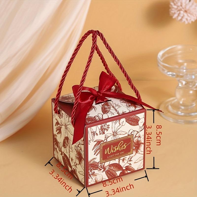 50 set Scatole di Imballaggio Articoli per Feste Scatole Regalo Eleganti Piccole Scatole Regalo per Caramelle Scatola Bomboniera Scatola di Carta con Nastro SML