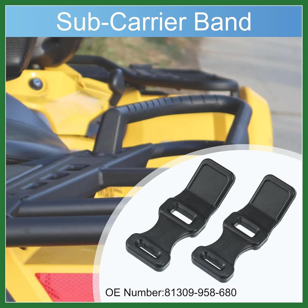 Motoforti 2 Pcs Rear Rack Door Rubber Straps Sub-Carrier Band for Honda ATC200E ATC200ES TRX200 TRX250 TRX300 TRX300FW TRX350 TRX350D 1982-1995